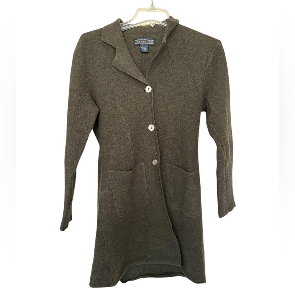 SOLD
🌟 Herman Geist 100% Wool 
2for$65
Sweater Cardigan Gray Sz M cottage jacket - Picture 9 of 9